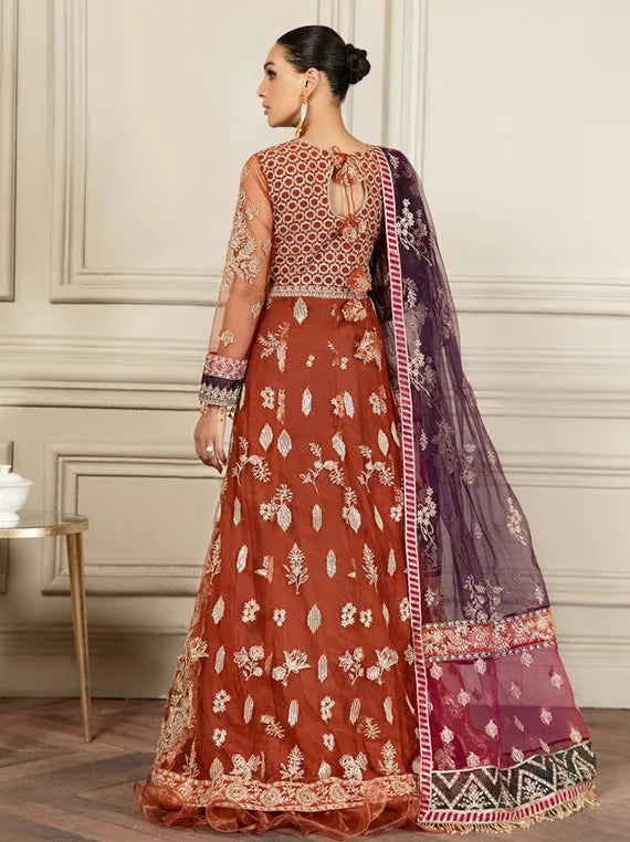 Zarif The Luxe Embroidered Festive Collections (ZMF-02-AMBER )