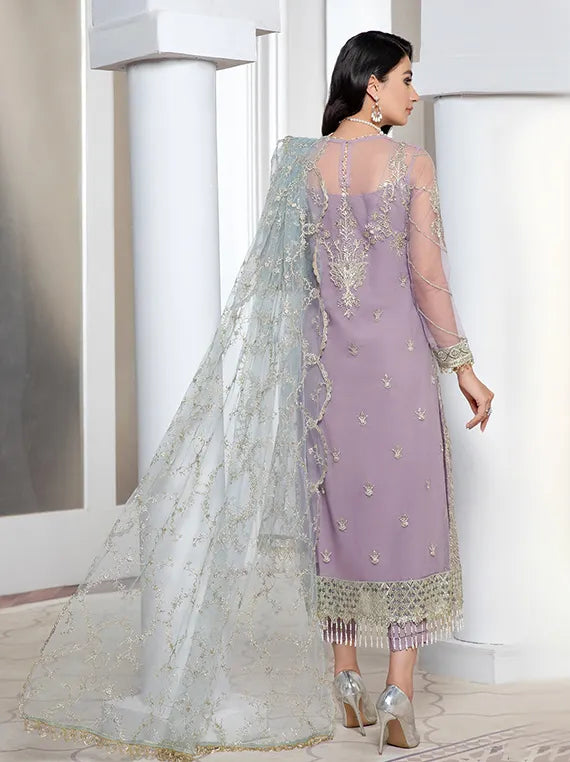 Zarif The Luxe Embroidered Festive Collections (ZP-07-Lilac)