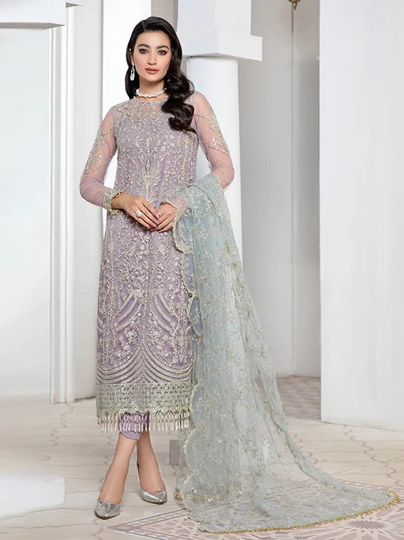 Zarif The Luxe Embroidered Festive Collections (ZP-07-Lilac)