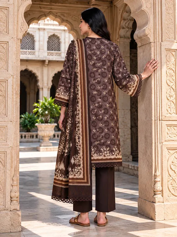 Zellburry Printed Khaddar Unstitched Collection'26 (WUWQ1X30127)