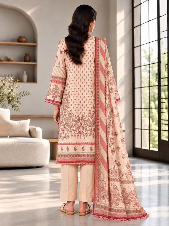 Zellburry Printed Khaddar Unstitched Collection'26 (WUWQ1X30218)