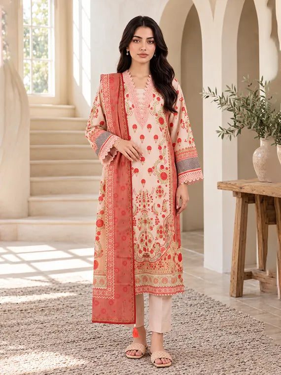 Zellburry Printed Khaddar Unstitched Collection'26 (WUWQ1X30294)