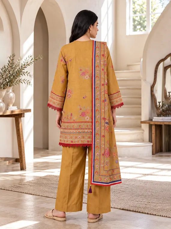 Zellburry Printed Khaddar Unstitched Collection'26 (WUWQ1X30296)