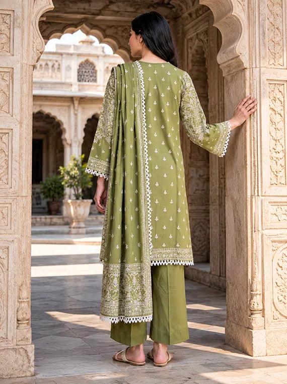 Zellburry Printed Khaddar Unstitched Collection'26 (WUWQIX30121)