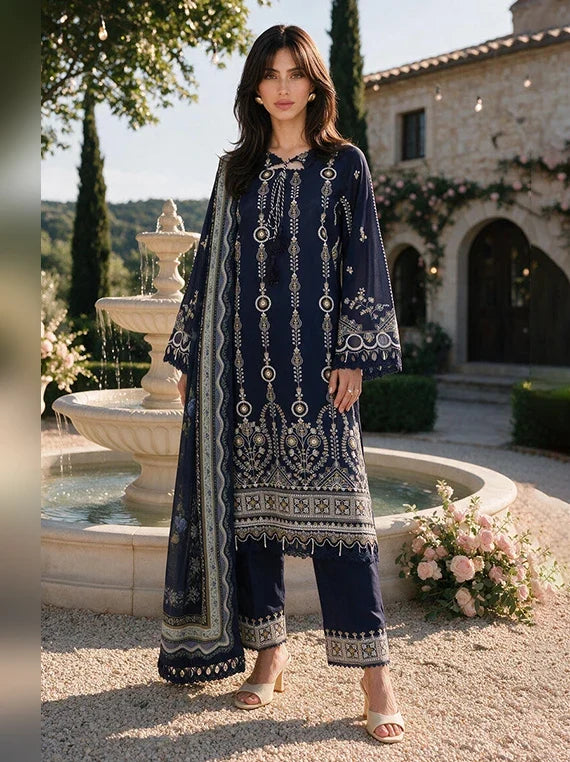 Zellbury Chikankari Cambric Cotton Unstitched Collection 2026 (WUS26E34111)