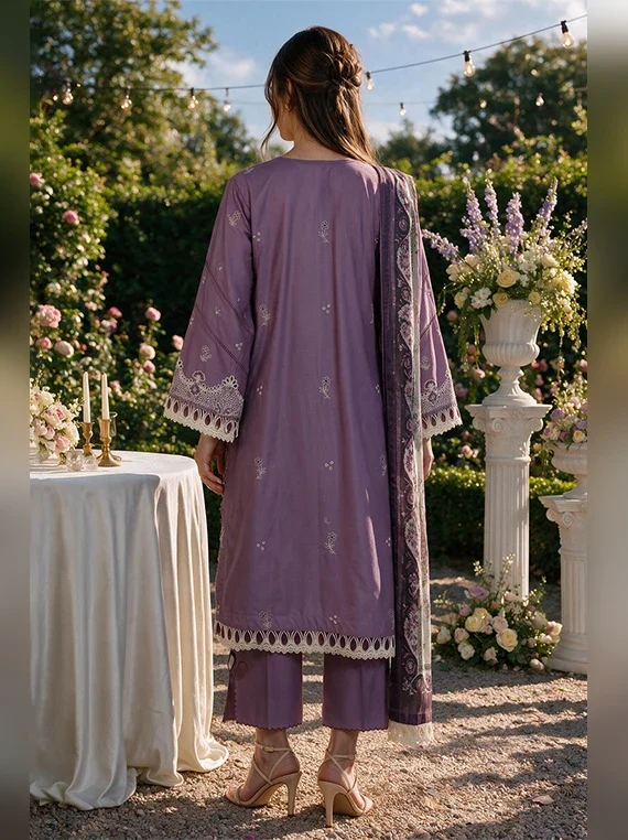 Zellbury Chikankari Cambric Cotton Unstitched Collection 2026 (WUS26E34133)