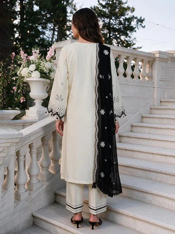 Zellbury Chikankari Cambric Cotton Unstitched Collection 2026 (WUS26E34135)