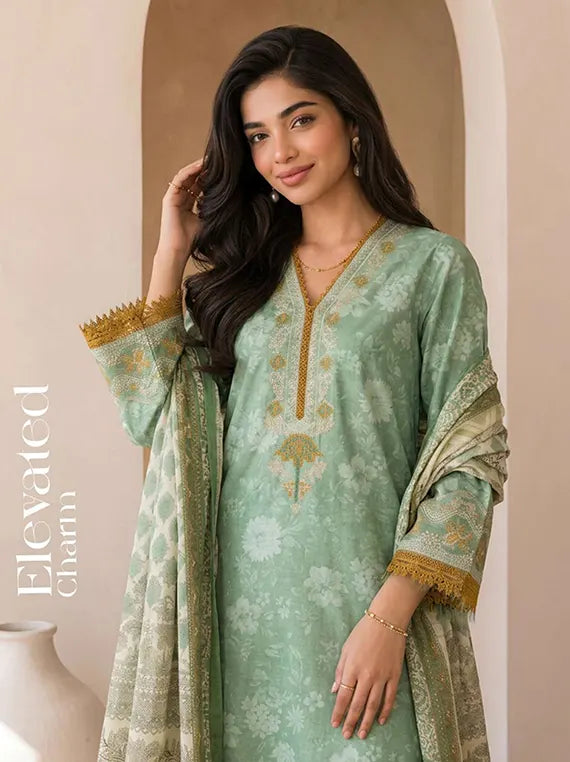 Zellbury Winter Cotton Unstitched Collection'26 (WUCQIE30053)