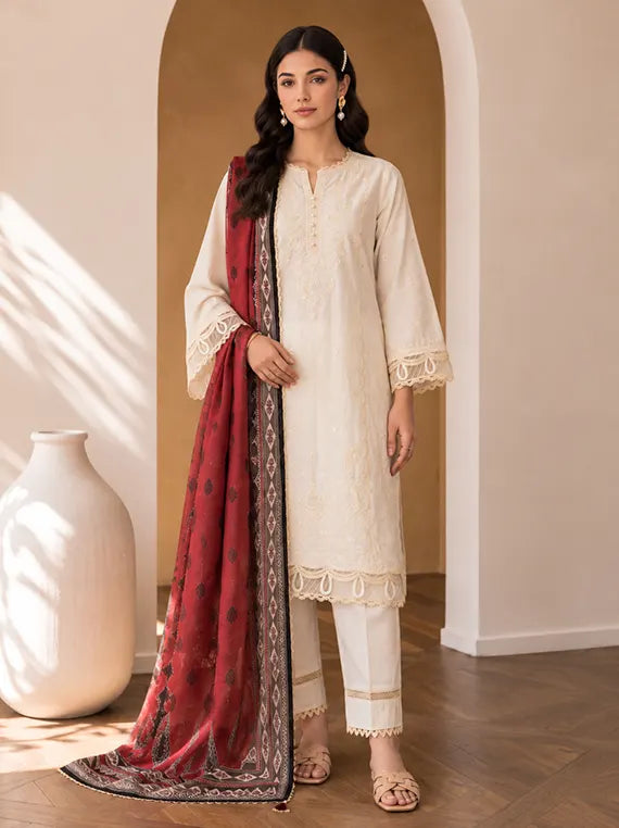 Zellbury Winter Cotton Unstitched Collection'26 (WUCQIE30059)