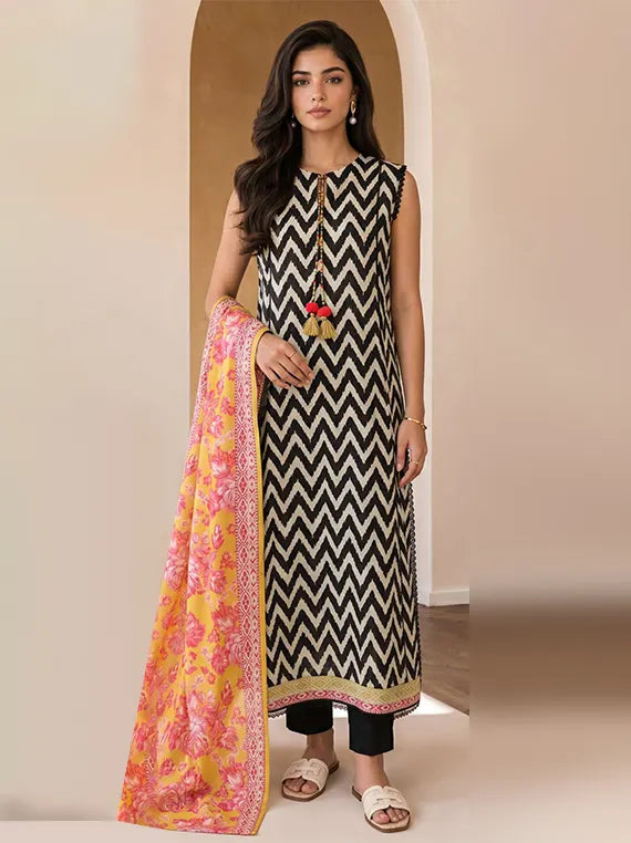 Zellbury Winter Cotton Unstitched Collection'26 (WUCQIX20004)