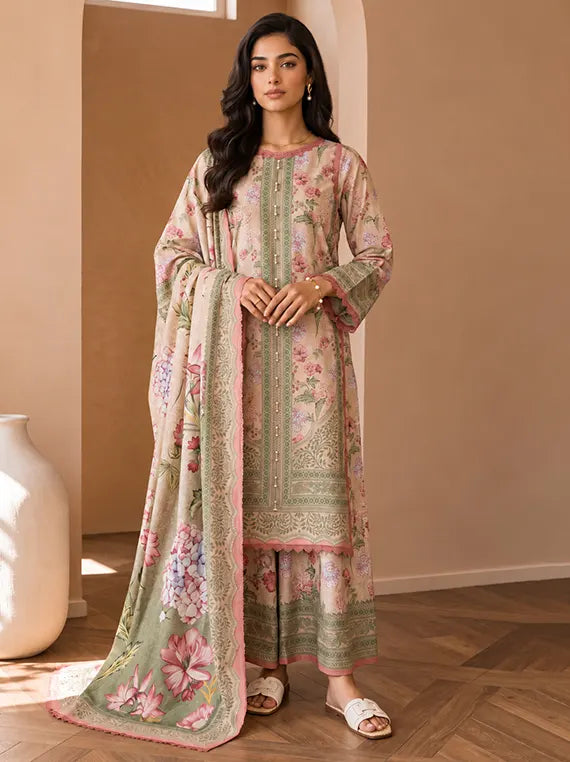 Zellbury Winter Cotton Unstitched Collection'26 (WUCQIX30045)