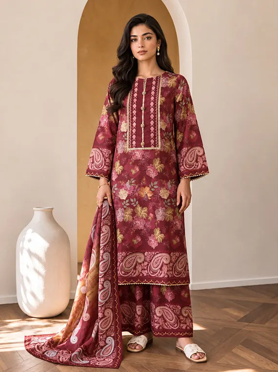 Zellbury Winter Cotton Unstitched Collection'26 (WUCQIX30047)