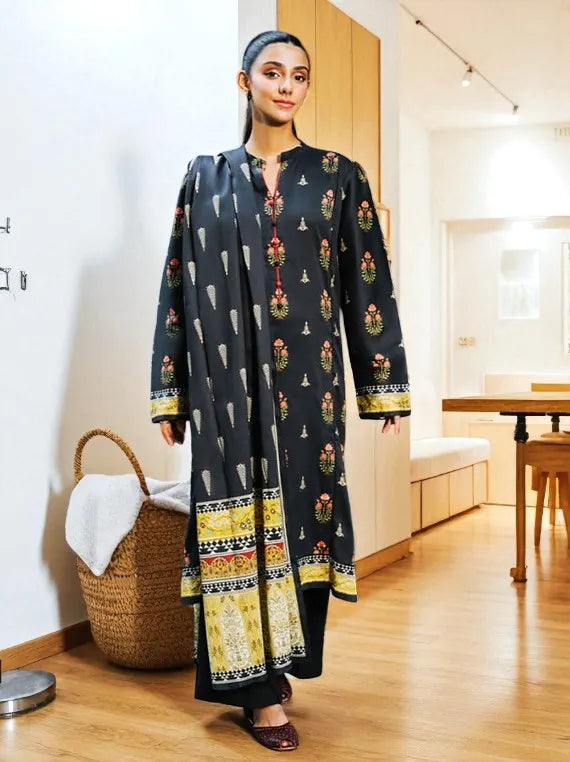 Zellbury Printed Winter Khaddar Collection 2025 (WUW24X30204)