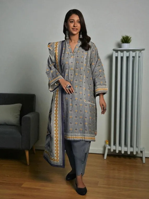 Zellbury Printed Winter Khaddar Collection 2025 (WUW24X30453)