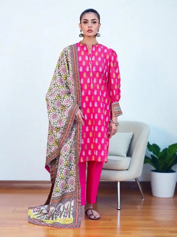 Zellbury Printed Winter Khaddar Collection 2025 (WUW24X30572)