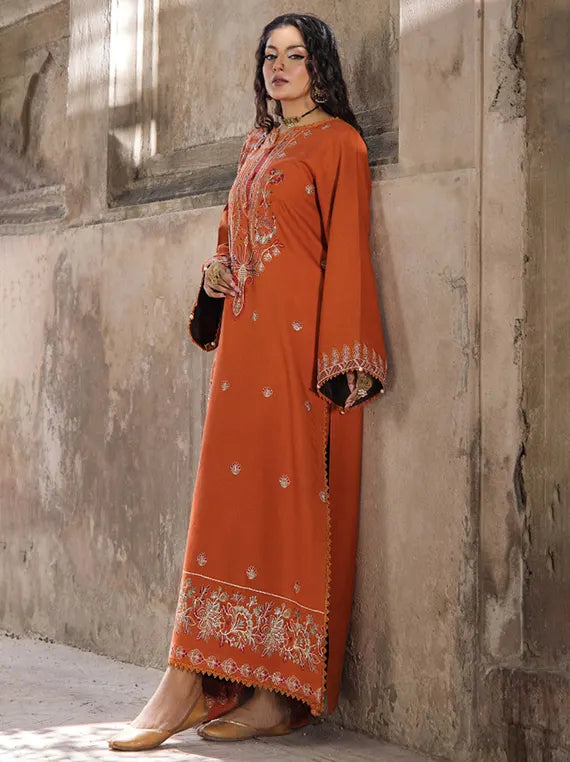 Zephyr Embroidered Wool By HumDum Collection 2026 (D-04)