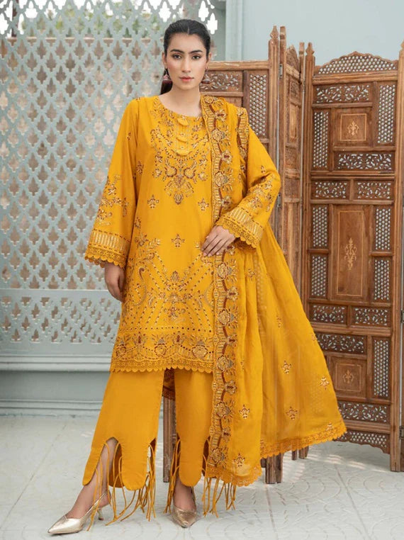 Zimal By Wania Embroidered lawn Collection 2026 Vol-01 (WL-54)