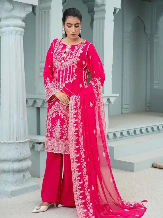 Zimal By Wania Embroidered lawn Collection 2026 Vol-01 (WL-56)
