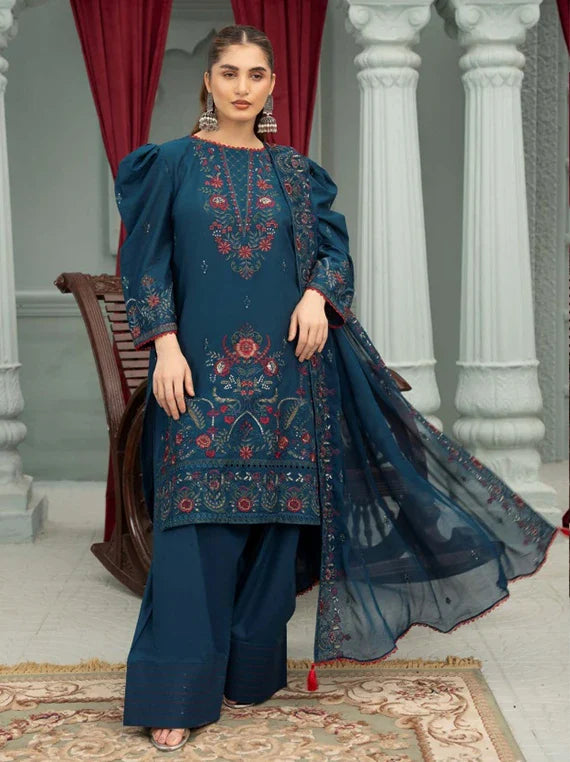 Zimal By Wania Embroidered lawn Collection 2026 Vol-01 (WL-60)