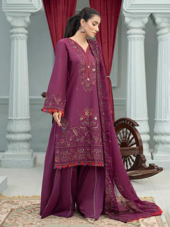 Zimal By Wania Embroidered lawn Collection 2026 Vol-01 (WL-61)