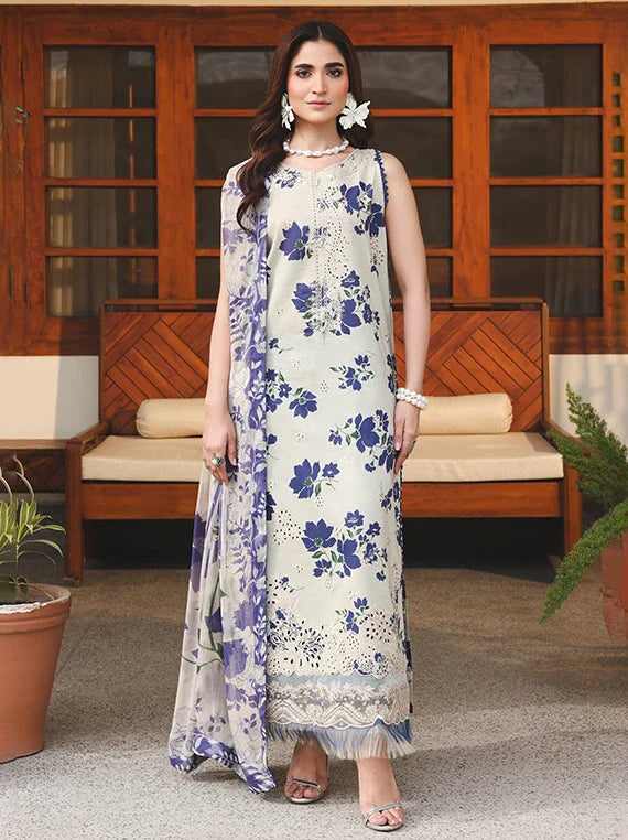 Zinnia by Raaya Embroidered Lawn Collection 2026 (DAISY)