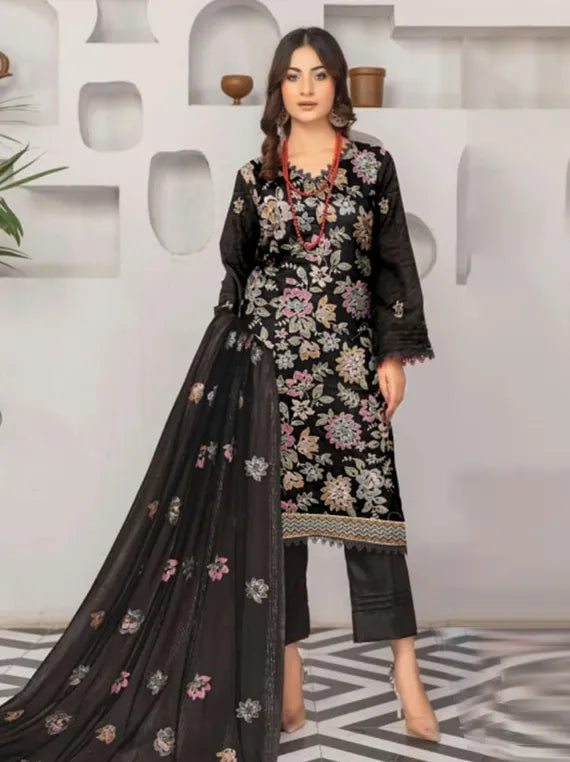 Zouq Embroidered Summer Lawn Collection 2025 (D-04)