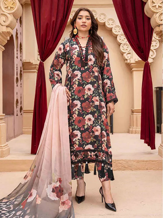 Zoya by Muntaha Printed Viscose Collection 2025 Vol-174 (D-02)