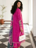 Iris Embroidered  Eid Lawn Collection 2023 By Jazmin (BRIGHT FUCHSIA)