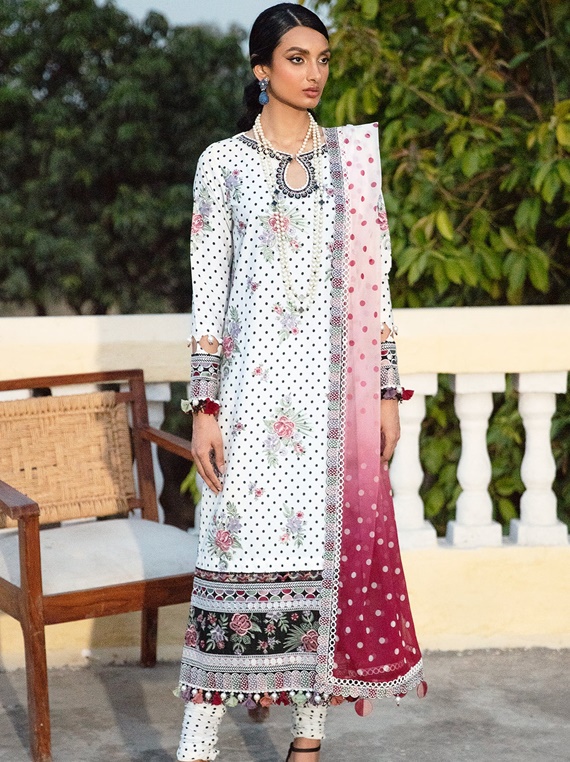 Iris Embroidered  Eid Lawn Collection 2023 By Jazmin (FALLON)