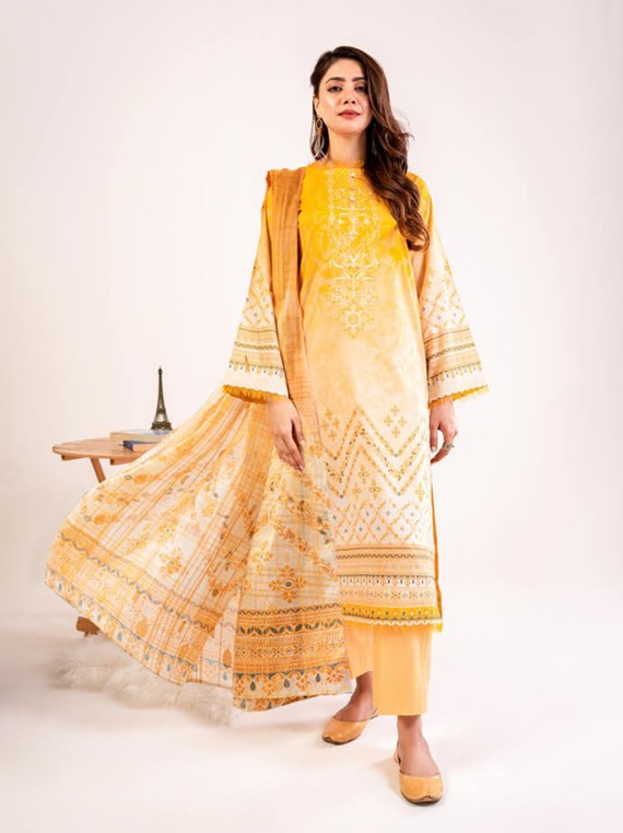Kroma Luxury Spring Summer Lawn Collection 2023 (GKR2305-A1)
