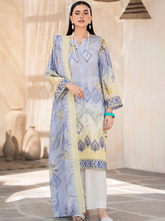 Rang By Motifz Luxury Lawn Collection 2023 (3752A)