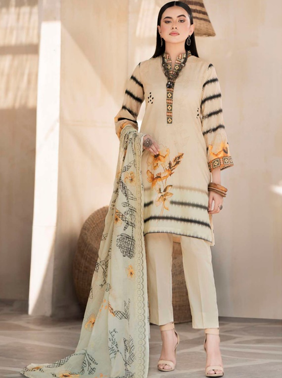 Rang By Motifz Luxury Lawn Collection 2023 (3753A)