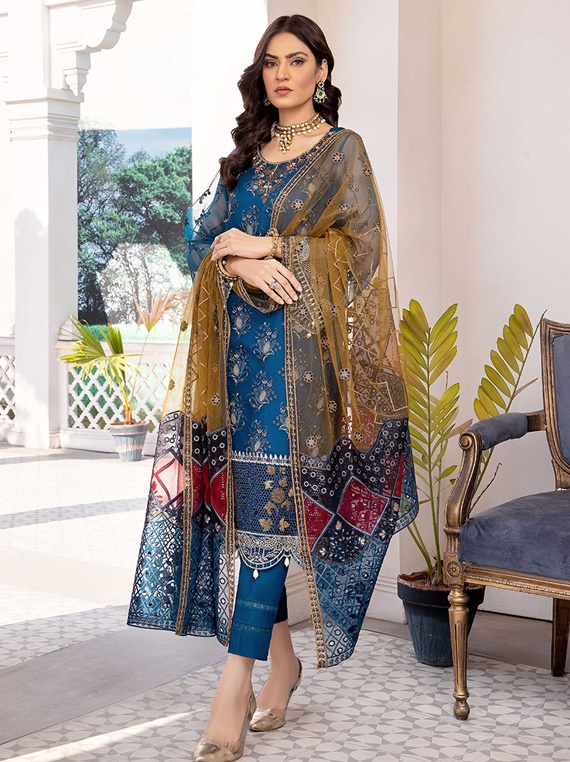 Rumela Festive Luxury Collection 2023 By Ahmad Embroideries (Sku-01)