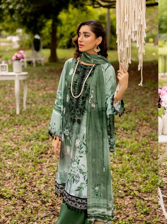 iram By Shaista Embroidered Lawn Collection 2023 (ISE-504)
