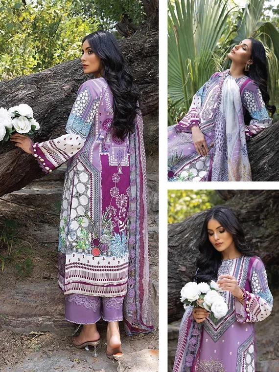 Zaire Embroidery Lawn Collection 2023 By Puri Fabric (ZEC-013)