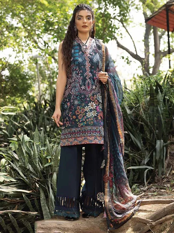 Zaire Embroidery Lawn Collection 2023 By Puri Fabric (ZEC-017)
