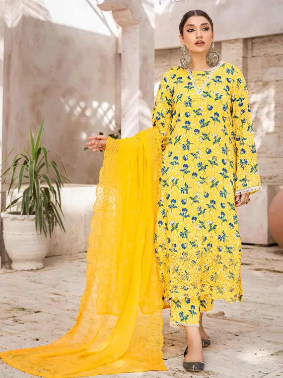 Aangan Embroidered Boring Collection 2023 By Puri Fabric (D-06)