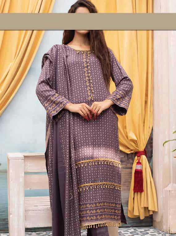 Kashmiri Printed Wool Collection 2023 By Hafiz Textile (D-05)