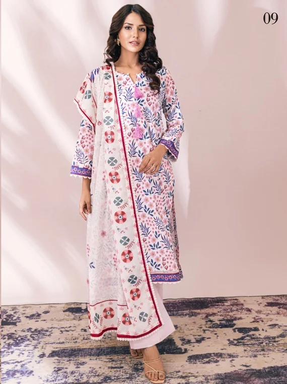 Monsoon Digital Printed Cambric Collection 2023 By Alzohaib(D-09)