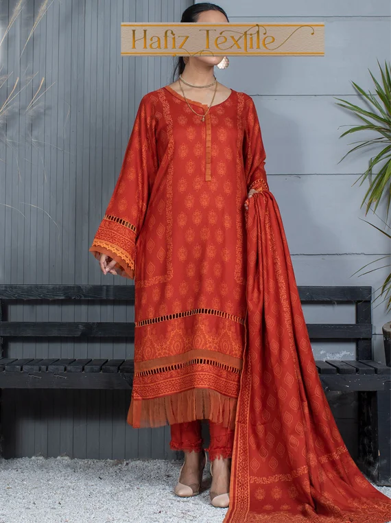 Sirr-e-Ayaan-Silk-Peach-Collection-2023-By-Hafiz-Textile-D5-Orange-Umar-Poshak-Mehal