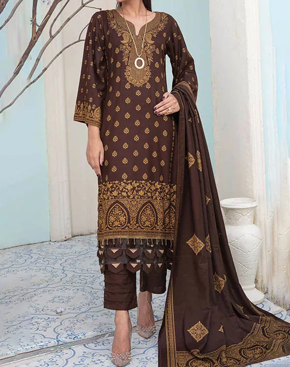 Kashmiri Printed Wool Collection 2023 By Hafiz Textile (D-29)