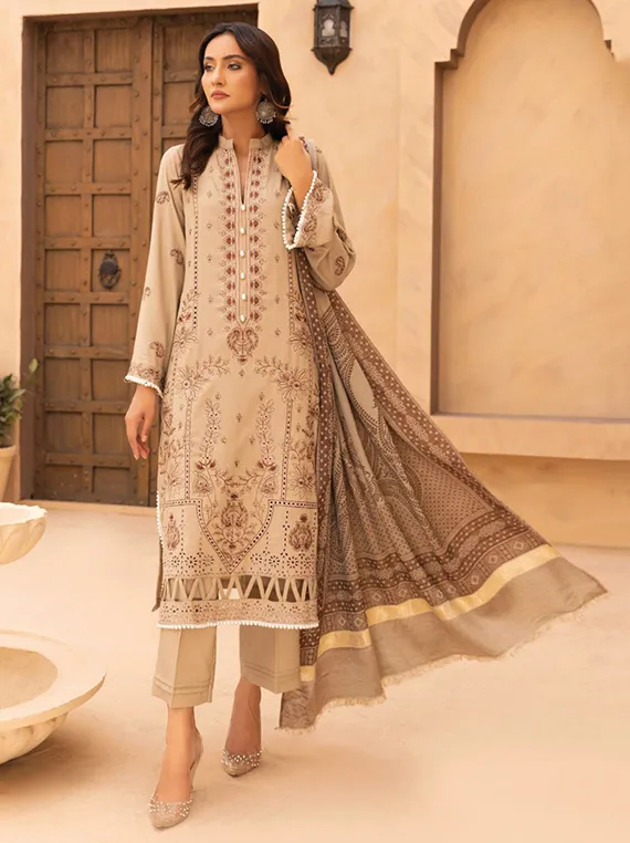 Sana And Saima Luxury Wool Collection 2023 (LW-0138 Arzu)