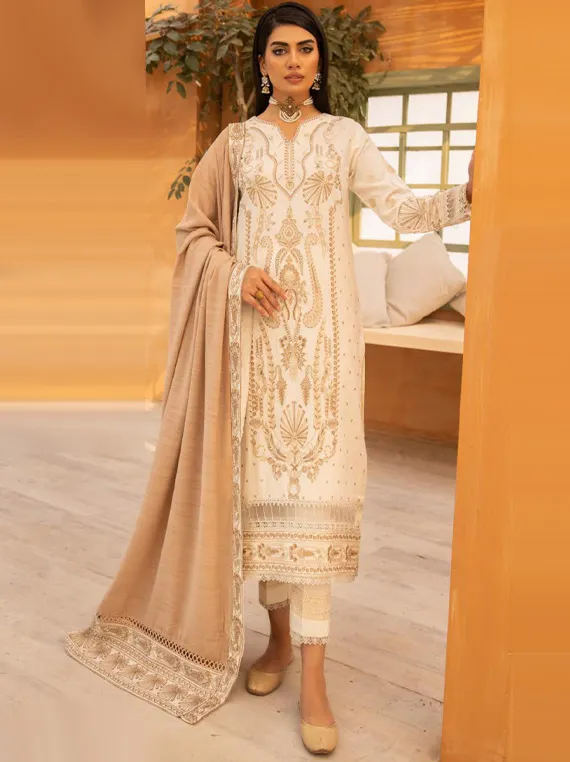 Zareesha By Johra EMB Peach Leather Collection 2023 (JH-577)