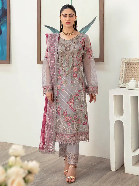Minhal By Ramsha Luxury Formal Collection 2023 Vol-10 (M-1008)