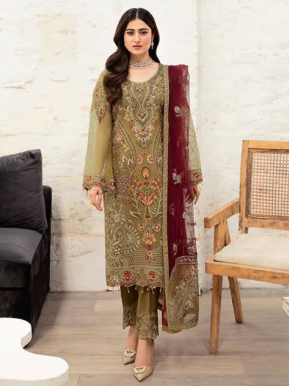 Minhal By Ramsha Luxury Formal Collection 2023 Vol-10 (M-1010)